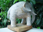 Elephant Fil 13 - A marble sculpture by Cliff Fraser