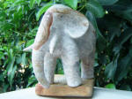Elephant Fil 15 - A marble sculpture by Cliff Fraser