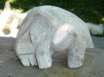 Elephant Fil 2 - A marble sculpture by Cliff Fraser