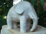 Elephant Fil 6 - A marble sculpture by Cliff Fraser