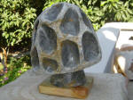 Fissured Mushroom 10 - A marble sculpture by Cliff Fraser