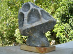 Fissured Mushroom 11 - A marble sculpture by Cliff Fraser