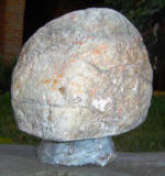 Fissured Mushroom 4 - A marble sculpture by Cliff Fraser