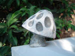 Fissured Mushroom 6 - A marble sculpture by Cliff Fraser