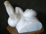 Lady Arabella 13 - A marble sculpture by Cliff Fraser