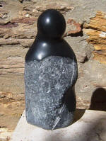 The Marble Monk 6 - A marble sculpture by Cliff Fraser