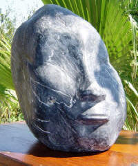 Burma Girl - A marble sculpture by Cliff Fraser