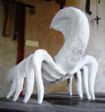 Grey Scorpion 6 - A marble sculpture by Cliff Fraser