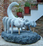 Grey Scorpion 9 - A marble sculpture by Cliff Fraser