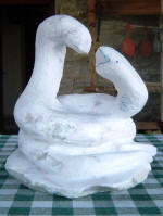 Love Snakes 5 - A marble sculpture by Cliff Fraser [Incomplete]