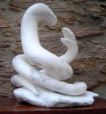 Love Snakes 8 - A marble sculpture by Cliff Fraser