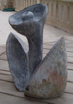 Moonflower - A marble sculpture by Cliff Fraser