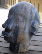 Mozambique Man - A marble sculpture by Cliff Fraser