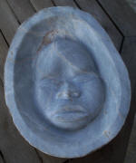 African Bowl - A marble sculpture by Cliff Fraser